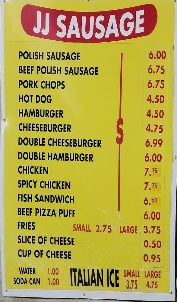 J.J. Sausage Menu image 1